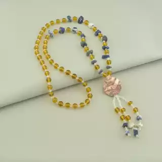 Намисто Содаліт, Яшма 70 см.