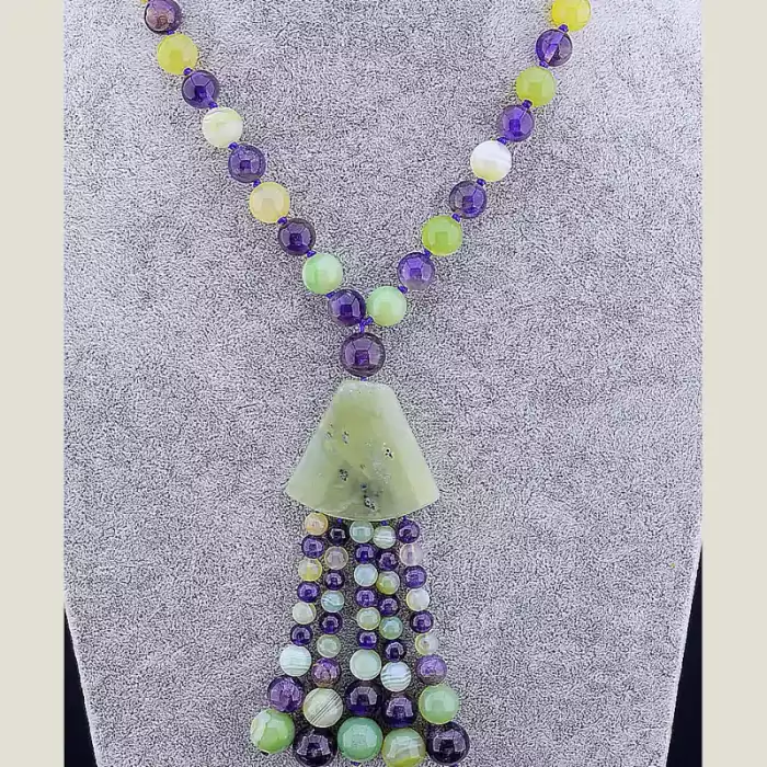 🏷️️ Намисто Пренит 63 см ss_10911