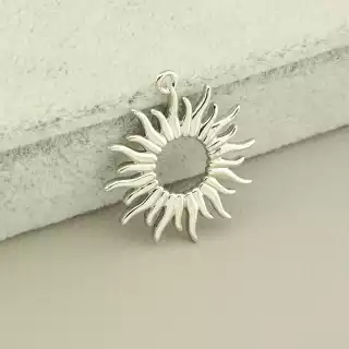 Кулон сонце 25х25мм. (родій)