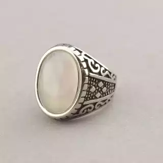 Перстень Stainless Steel Рожевий кварц медична сталь 316L21, 4 р