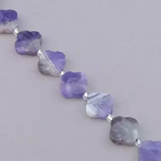 Намистини Аметист 40 см. на нитці (натуральне каміння, без застібки)