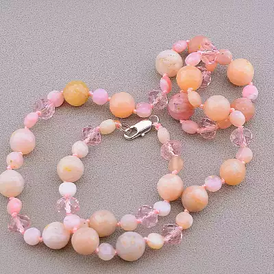 🏷️️ Намисто Опал, Чеський кришталь 53 см F-82784