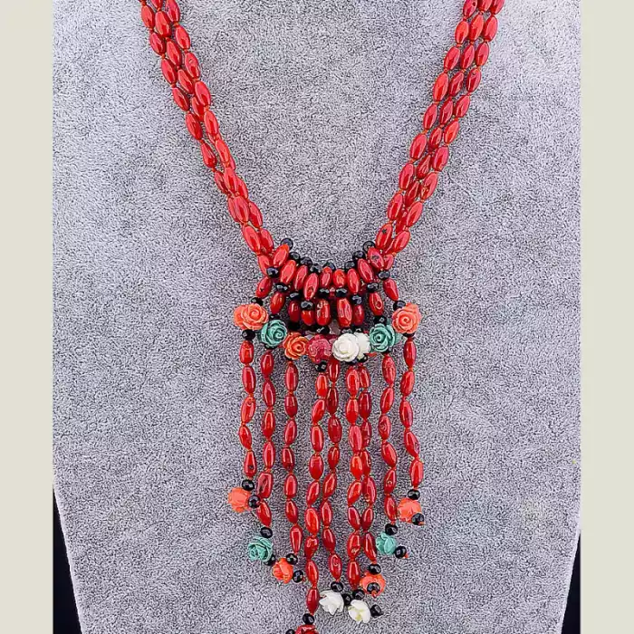 🏷️️ Намисто з коралів 50 см (червоне) ss_15413