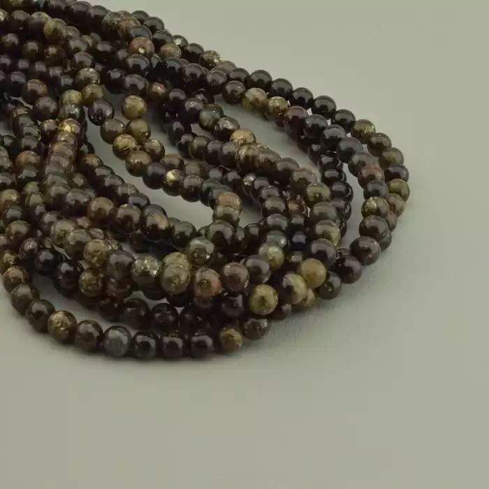 🏷️️ Нитка Біотит 41 см. 6,5 мм. (без замка) ss_92604