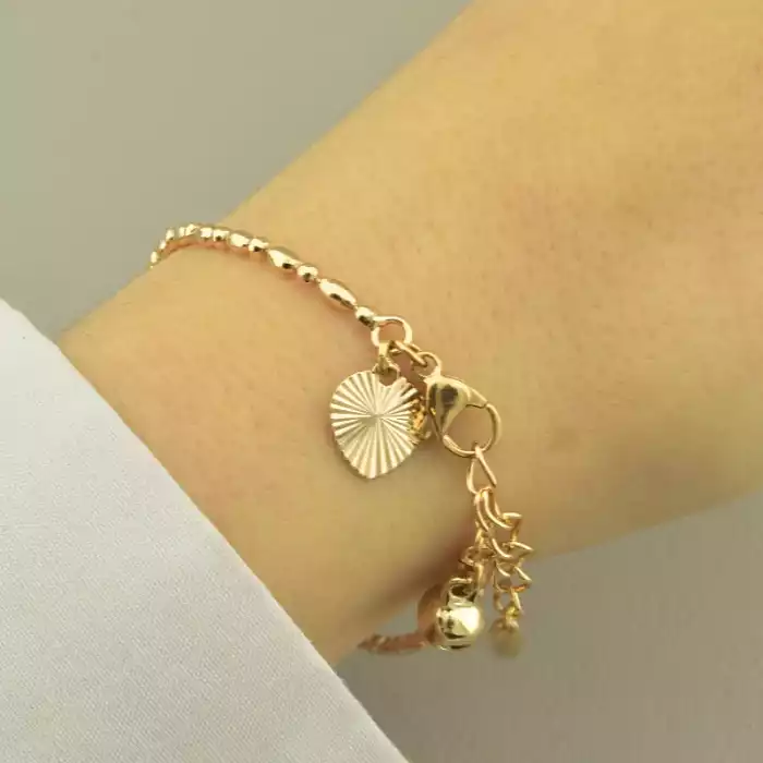 🏷️️ Браслет з карабіном Xuping 16 см. (позолота 18к) ss_101064