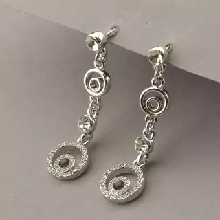 Сережки пусети Winniana Фіаніт