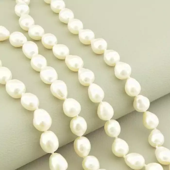 🏷️️ Намисто слайдер з перлин (cрібло 925 проба) 41 см. ss_102068