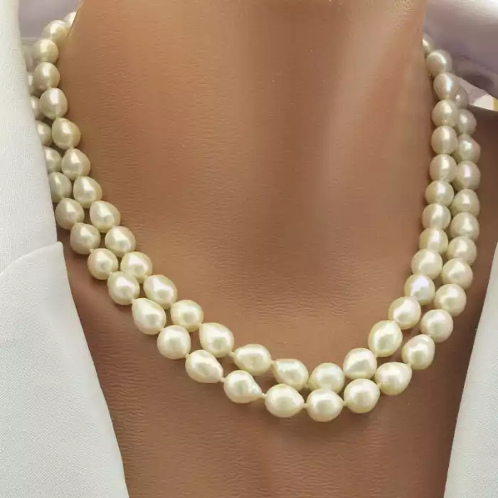 🏷️️ Намисто слайдер з перлин (cрібло 925 проба) 41 см. ss_102068