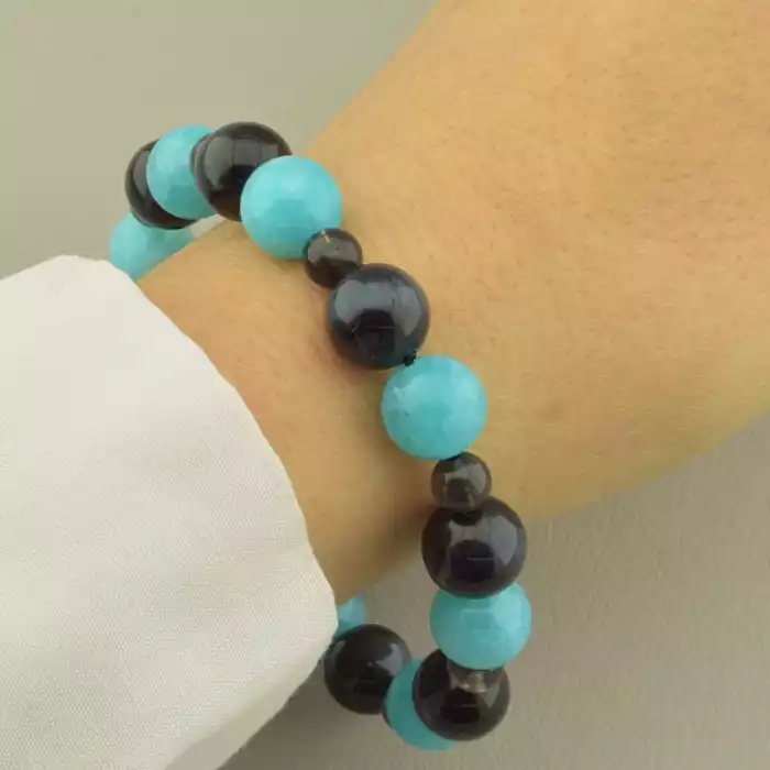 🏷️️ Браслет резинка Кварц 19 см. ss_102468