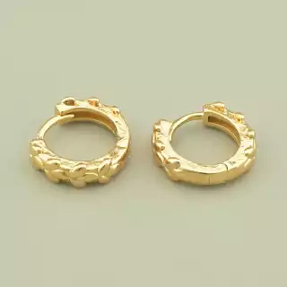 Сережки круглі Xuping (позолота 18к)