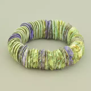 Браслет резинка Черепашка 17 см.