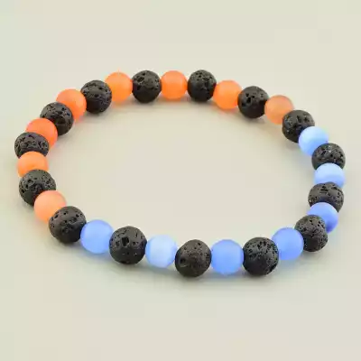 Браслет на резинці Лава, Котяче око 17 см