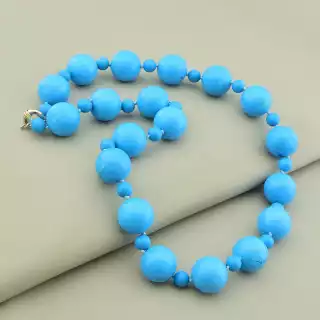 Намисто масивне Бірюза 60 см