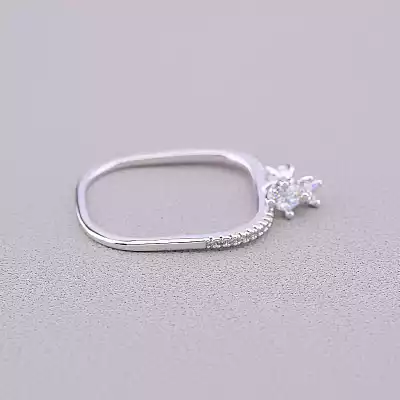 🏷️️ Каблучка Xuping Фіаніт (родій) F-60875