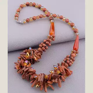 Намисто Авантюрин 62 см