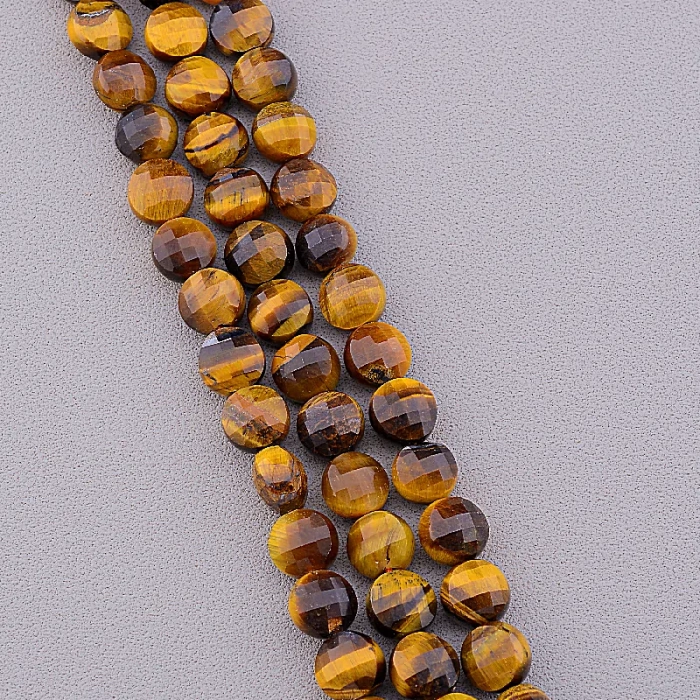 🏷️️ Нитка Тигрове око 39 см (без замка) ss_83120