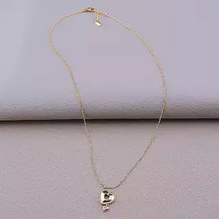 Підвіска Xuping Фіаніт 45 см (позолота 18к)