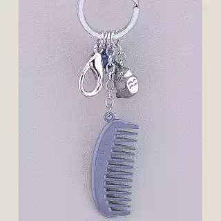 Брелок гребінець метал
