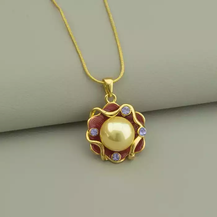 🏷️️ Підвіска + Сережки Abella 45 см. (позолота 18к (лимонна)) ss_93549