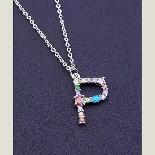 Підвіска літера P Xuping (родій)