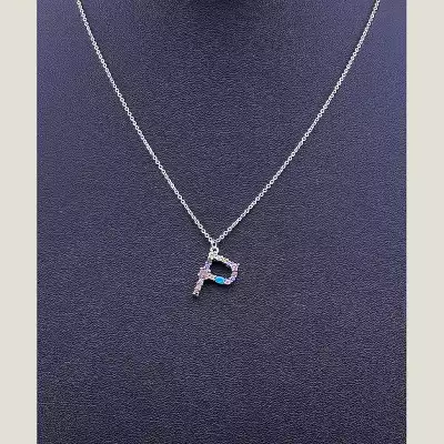 🏷️️ Підвіска літера P Xuping (родій) F-76831