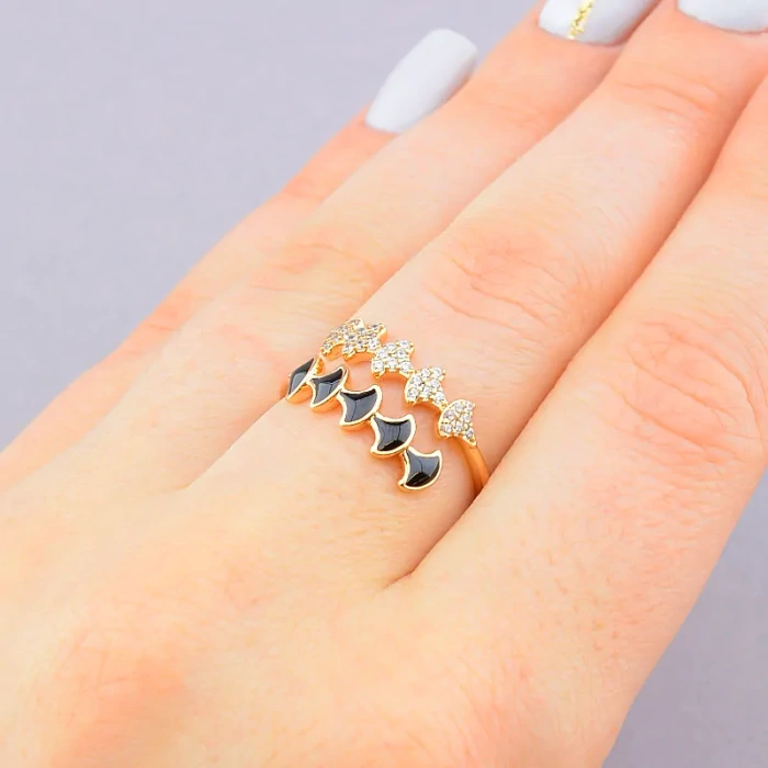 🏷️️ Каблучка Xuping Фіаніт (позолота 18к) ss_87274