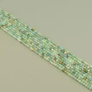 Намистини Амазоніт 39 см. на нитці (натуральне каміння, без застібки)