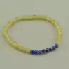 🏷️️ Браслет резинка Волосатик, Лазуріт 18 см. F-95280