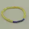 🏷️️ Браслет резинка Волосатик, Лазуріт 18 см. F-95280