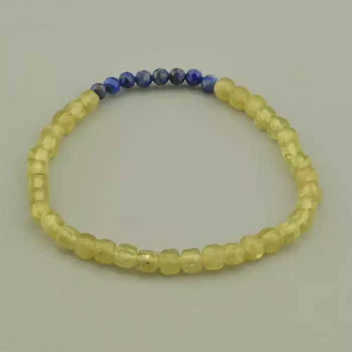 🏷️️ Браслет резинка Волосатик, Лазуріт 18 см. ss_95280