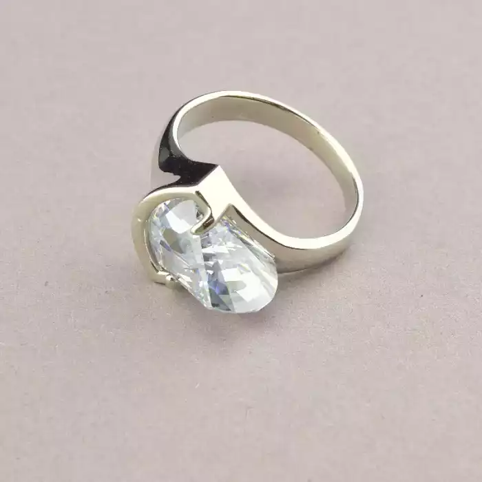 🏷️️ Набір Підвіска + Каблучка + Сережки Winniana Фіаніт 51 см. (родій) ss_87645