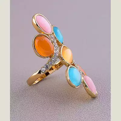 🏷️️ Перстень Сrystal (позолота 18к) F-42863