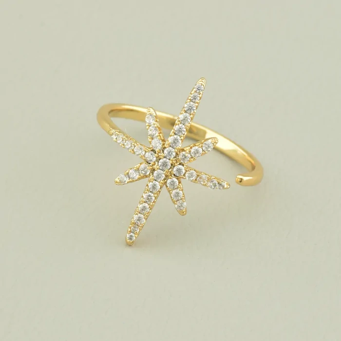 🏷️️ Каблучка Xuping Фіаніт (позолота 18к) ss_97801