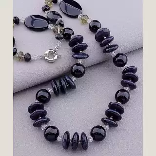 Намисто Авантюрин, Агат 67 см