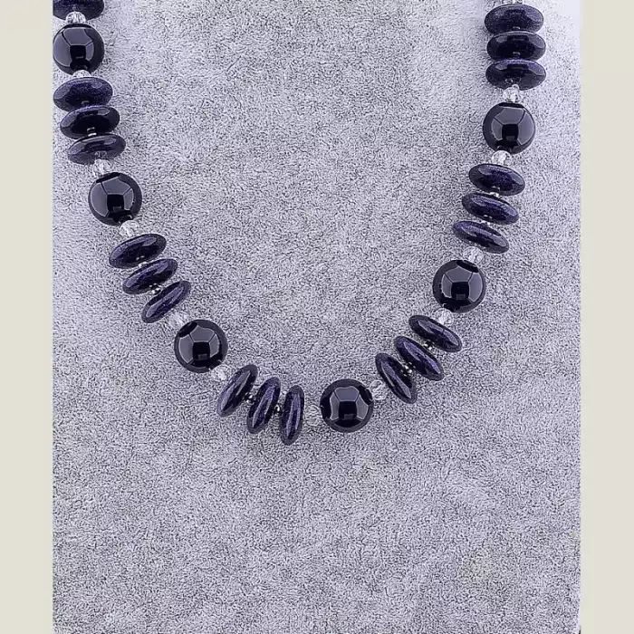 🏷️️ Намисто Авантюрин, Агат 67 см ss_59031