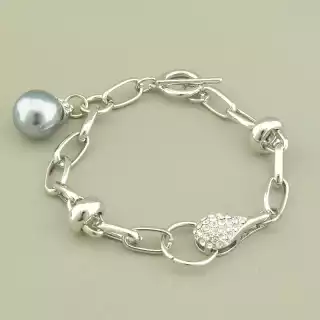 Браслет петля Abella Фіаніт, Майорка 19 см.