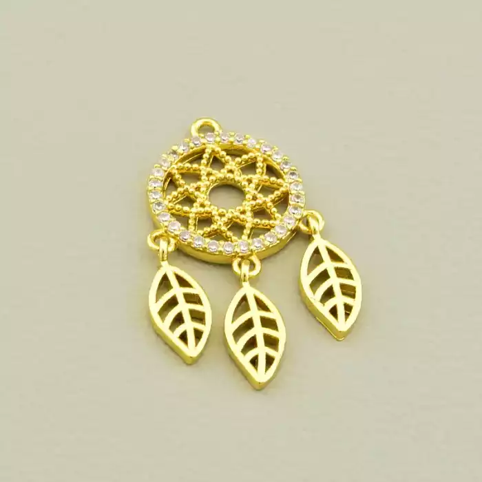 🏷️️ Кулон Фіаніт 30х15мм. (позолота 18к лимонна) ss_106500