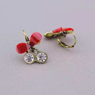 Сережки з англійським замком Fashion Сrystal