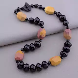 Намисто Агат, Яшма 55 см