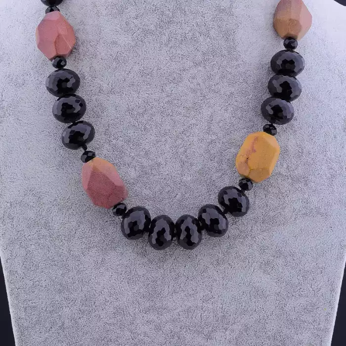 🏷️️ Намисто Агат, Яшма 55 см ss_74797