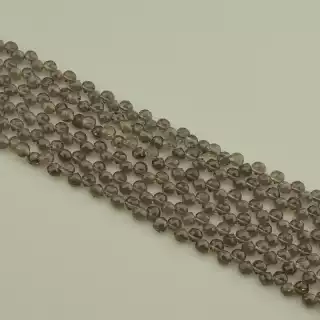 Намистини Раухтопаз 38 см. на нитці (натуральне каміння, без застібки)