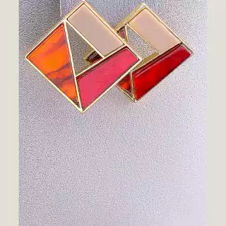 Сережки пусети емаль FJ