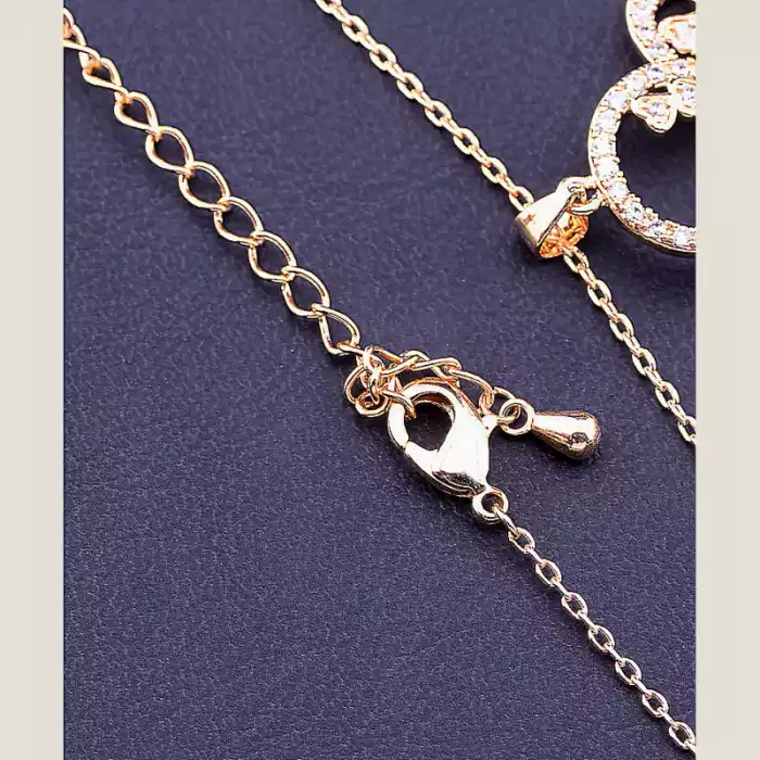 🏷️️ Підвіска серце Big Dipper Фіаніт 40 см (позолота 18к) ss_54549