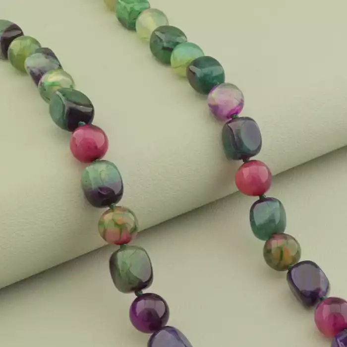 🏷️️ Намисто Агат 54 см. ss_102270