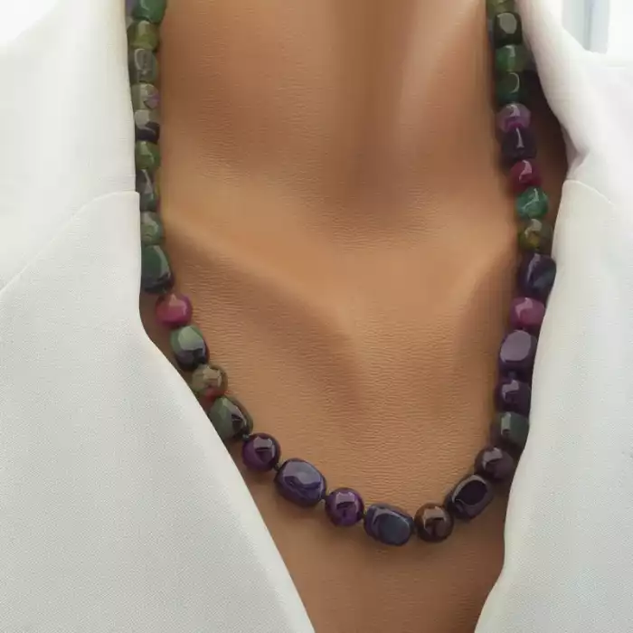 🏷️️ Намисто Агат 54 см. ss_102270