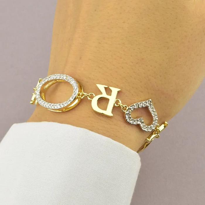 🏷️️ Браслет петля Winniana Фіаніт 16 см. (позолота 18к) ss_87020