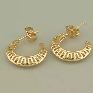 Сережки кільця Xuping (позолота 18к)