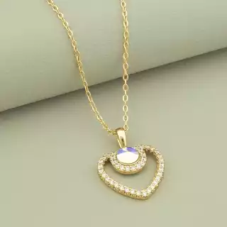 Підвіска Xuping Swarovski 41 см (Позолота 18к)