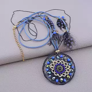 Підвіска замш 80 см Hand Made