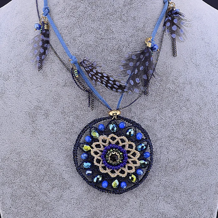 🏷️️ Підвіска замш 80 см Hand Made ss_18256